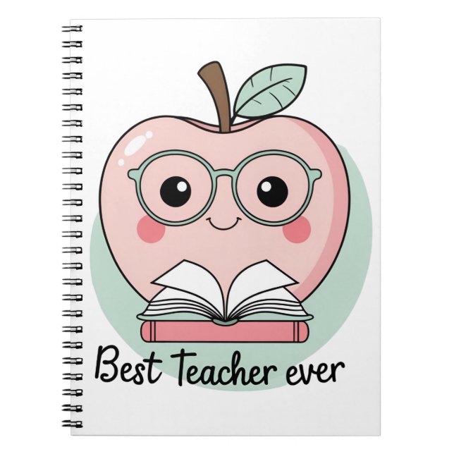 Cuaderno Mejor Teacher de Apple Design (Frente)