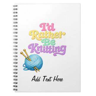 Cuaderno Mejor tejiendo personalizado