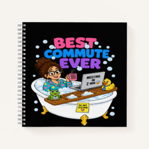 Cuaderno Mejor trayecto laboral divertido diseño de trabaj