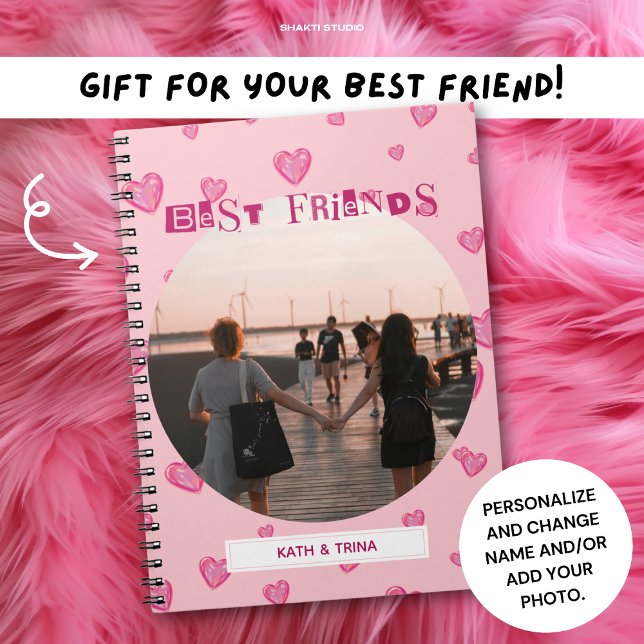 Cuaderno Mejores Amigas Regalo de Amigas Íntimas Corazones  (Subido por el creador)
