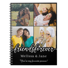 Cuaderno mejores amigos para siempre lindo 4 fotos collage 