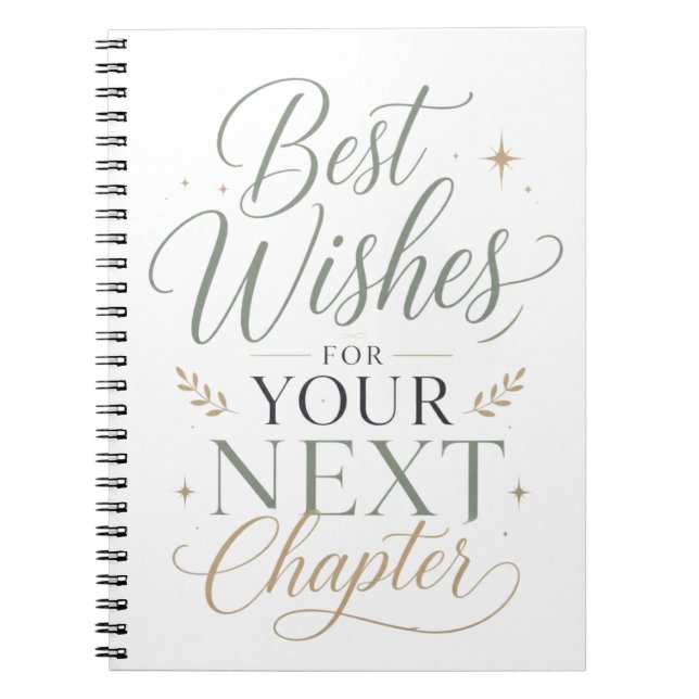 Cuaderno Mejores deseos para tu próximo capítulo (Frente)