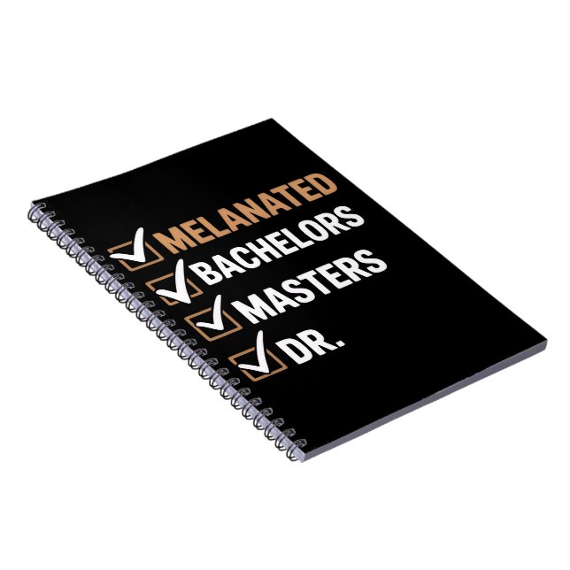 Cuaderno Melanated Doctorate Graduation PhD EDD Bachelor  (Lado Derecho)