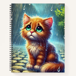 Cuaderno Melancholy Gray Realist Lost Kitten