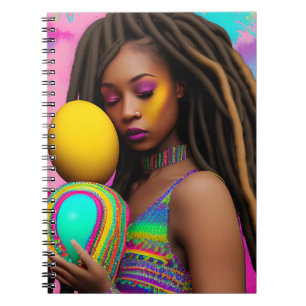 Cuaderno Melanin Easter Rainbow Spring Sista Chica Cumpleañ