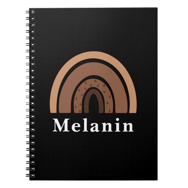Cuaderno Melanin, el mes de la historia negra afroamericana (Frente)
