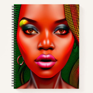 Cuaderno Melanin Melanin Chica Negro Poppin Junetdecimo Rei
