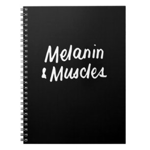 Cuaderno Melanina Y Músculos Negro Es Un Hermoso Gimnasio D