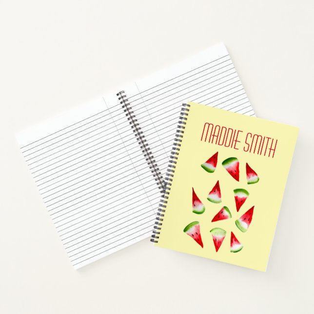 Cuaderno Melaza acuática linda fruta (Interior)