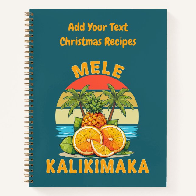 Cuaderno Mele Kalikimaka Christmas Recipes  (Anverso)