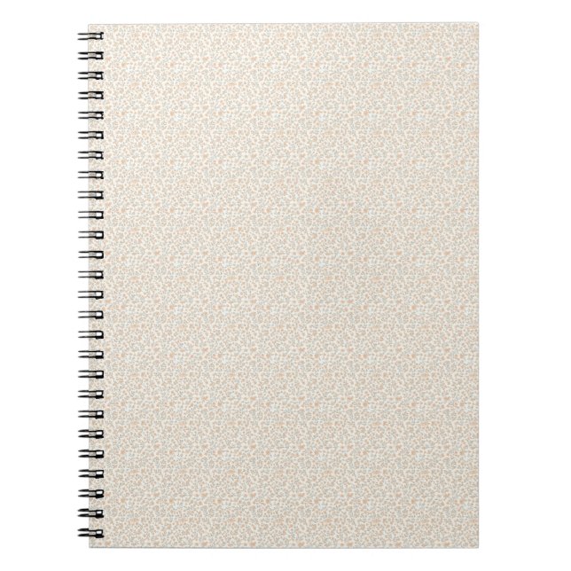 Cuaderno Melocotón Suave Floral de Utilidad Vintage de los  (Frente)