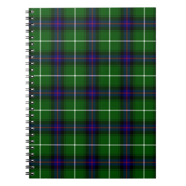 Cuaderno Melocotonería azul tartán de MacDonald (Frente)
