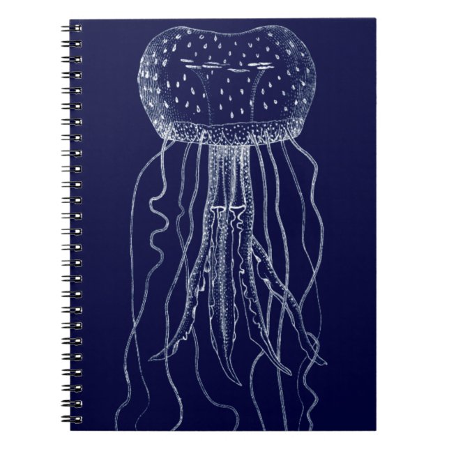 Cuaderno Melocotones blancos y azules (Frente)