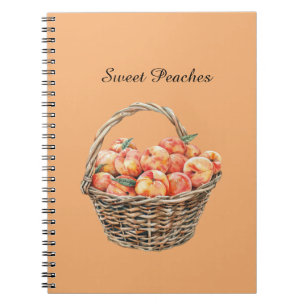 Cuaderno Melocotones en una cesta