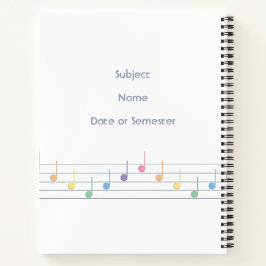Cuaderno Melodía de primavera de personalizable (Fusión)