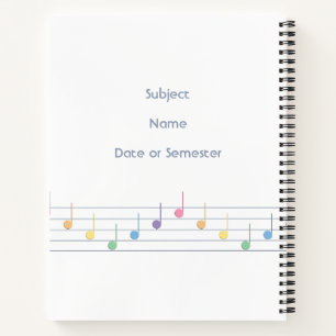 Cuaderno Melodía de primavera de personalizable (Fusión)