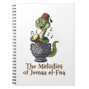 Cuaderno Melodías de Jemaa el-Fnaa Mascota del Tamborilero