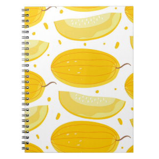 Cuaderno Melon Doodle Fruit Vintage Design