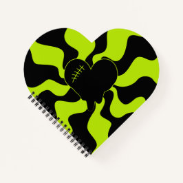 Cuaderno Melt del corazón - Verde animado