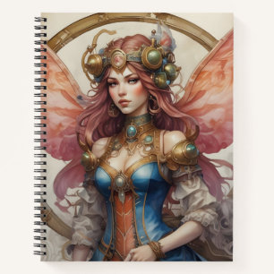 Cuaderno Melusina Mecánica: Guardiana del Tiempo y el Coraz