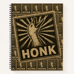 Cuaderno Meme de pollo de pato con honk Goose
