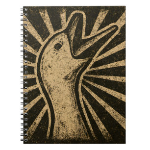 Cuaderno Meme de pollo de pato con honk Goose