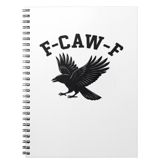 Cuaderno Meme divertido de moda F-Caw-F (Frente)