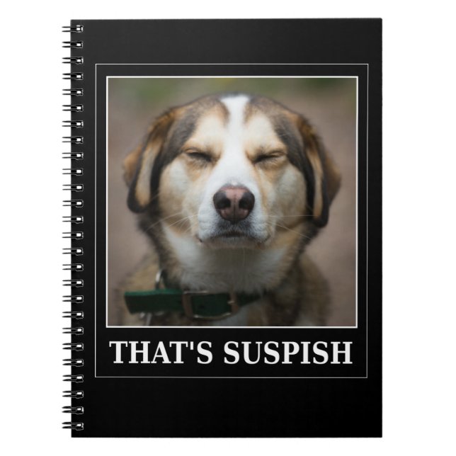 Cuaderno Meme divertido para perros (Frente)