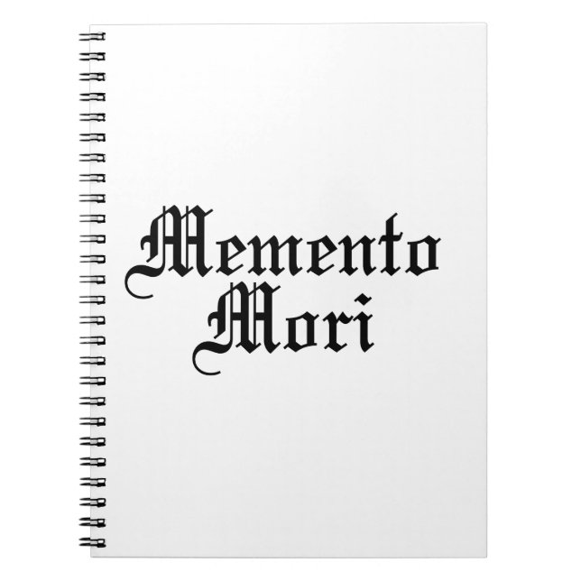 Cuaderno Memento Mori - Frase latina (Frente)
