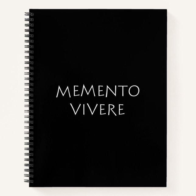 Cuaderno Memento vivere (Anverso)