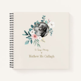 Cuaderno Memorial Condolence Guest Book
