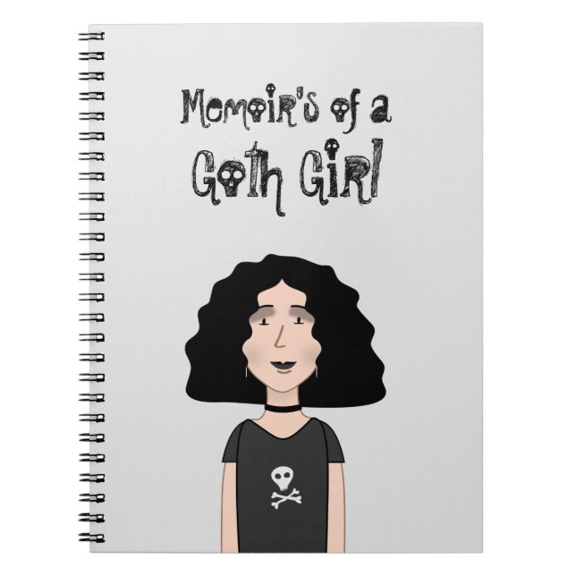 Cuaderno Memorias de un chica de Gótico (Frente)