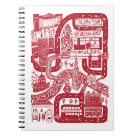 CUADERNO MEMORY MAPS // EAST LONDON, RED