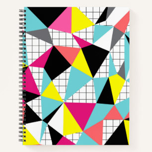 Cuaderno Memphis, formas geométricas