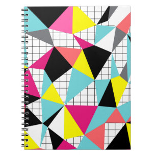 Cuaderno Memphis, formas geométricas