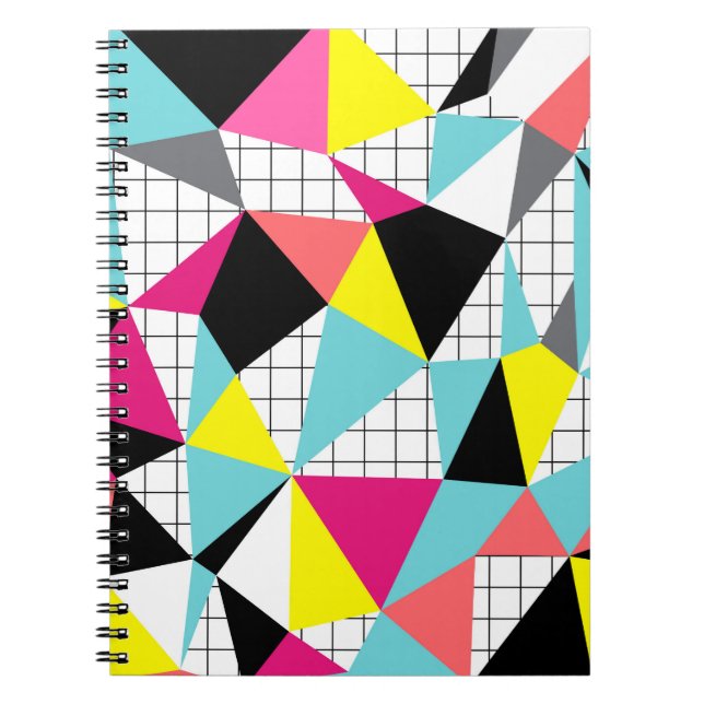 Cuaderno Memphis, formas geométricas (Frente)