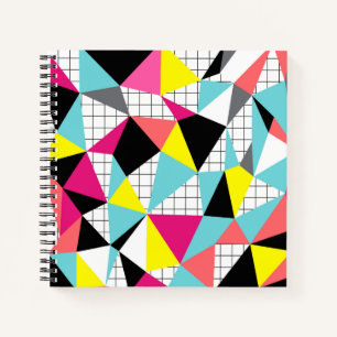 Cuaderno Memphis, formas geométricas