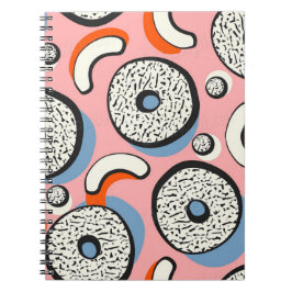 Cuaderno Memphis lindo patrón impecable