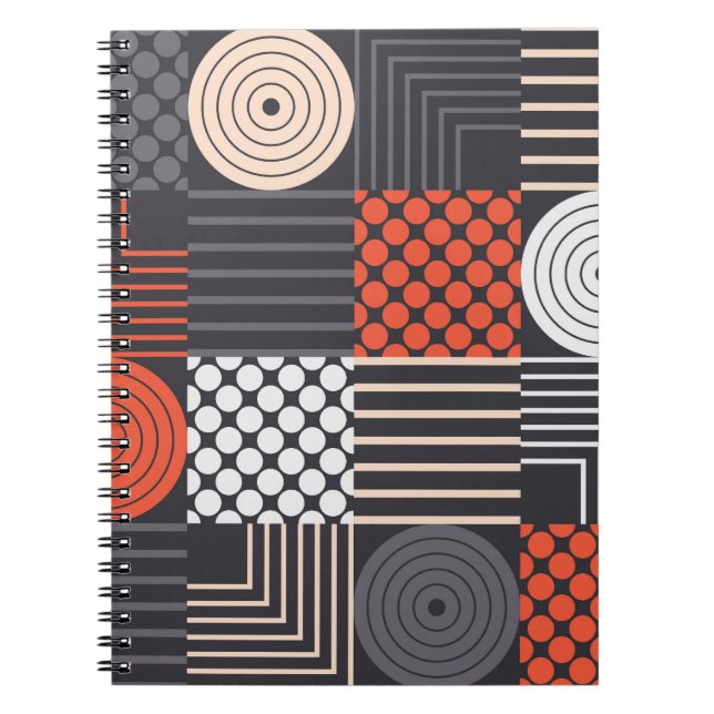 Cuaderno Memphis Magic: Geometric Banner Fun (Frente)