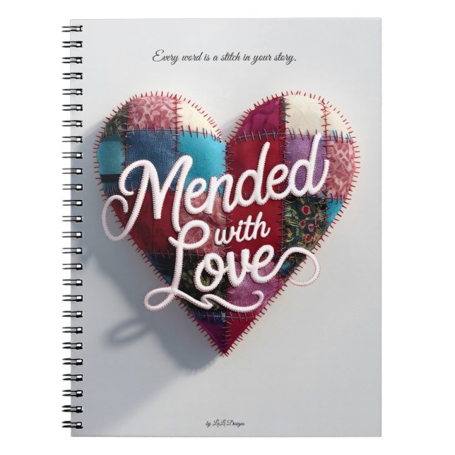 Cuaderno Mended with Love Journal – Write What Heals You (Frente)
