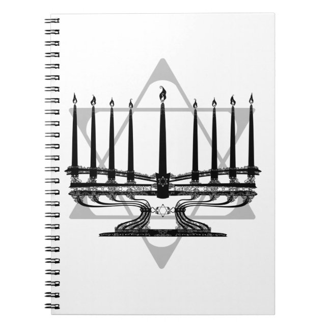 Cuaderno Menorah y estrella (Frente)