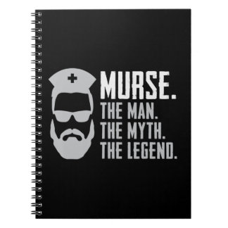 Cuaderno Mens Graciosa Murse Male Enfermera Shirt RN LPN CN