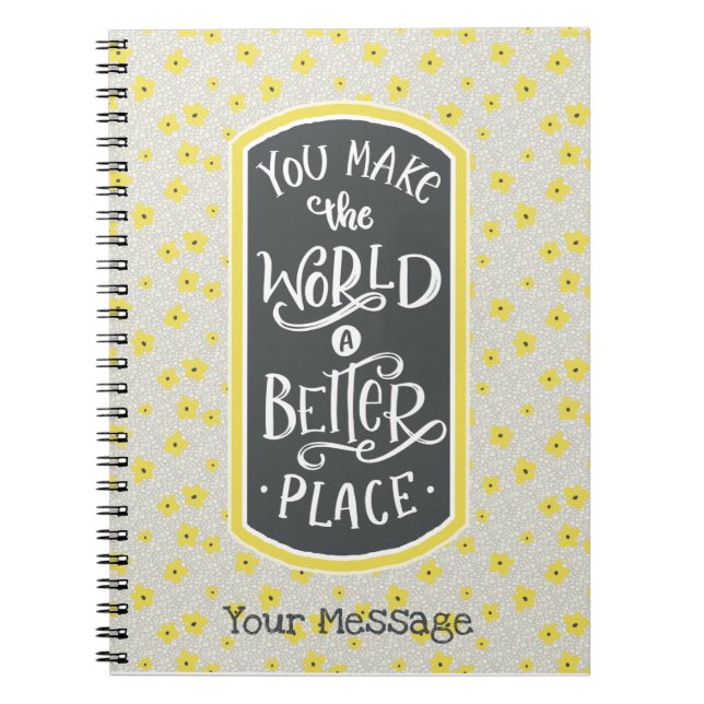 Cuaderno Mensaje de agradecimiento (Frente)