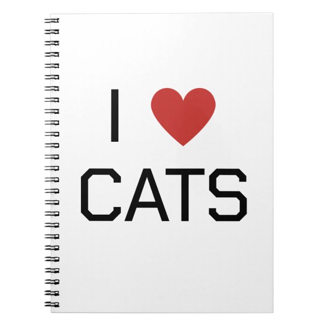 Cuaderno Mensaje de los gatos del corazón (Frente)
