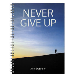 Cuaderno Mensaje Inpiratorio, Nunca Renunciar, Diario