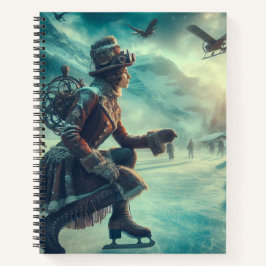 Cuaderno Mensajero de invierno de fantasía victoriana Steam