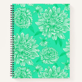 Cuaderno Menta Floral