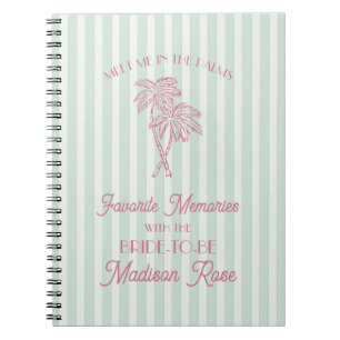 Cuaderno Menta Palm Springs Recuerdos Favoritos con la Novi