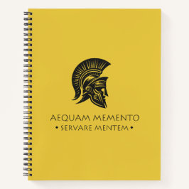Cuaderno Mentalidad de portero espiral Aequam memento serva