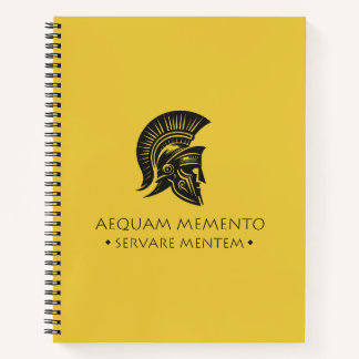 Cuaderno Mentalidad de portero espiral Aequam memento serva